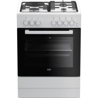 Cuisiniere gaz + électrique BEKO - FSS63110DWCS - 4 feux (3 Gaz et 1