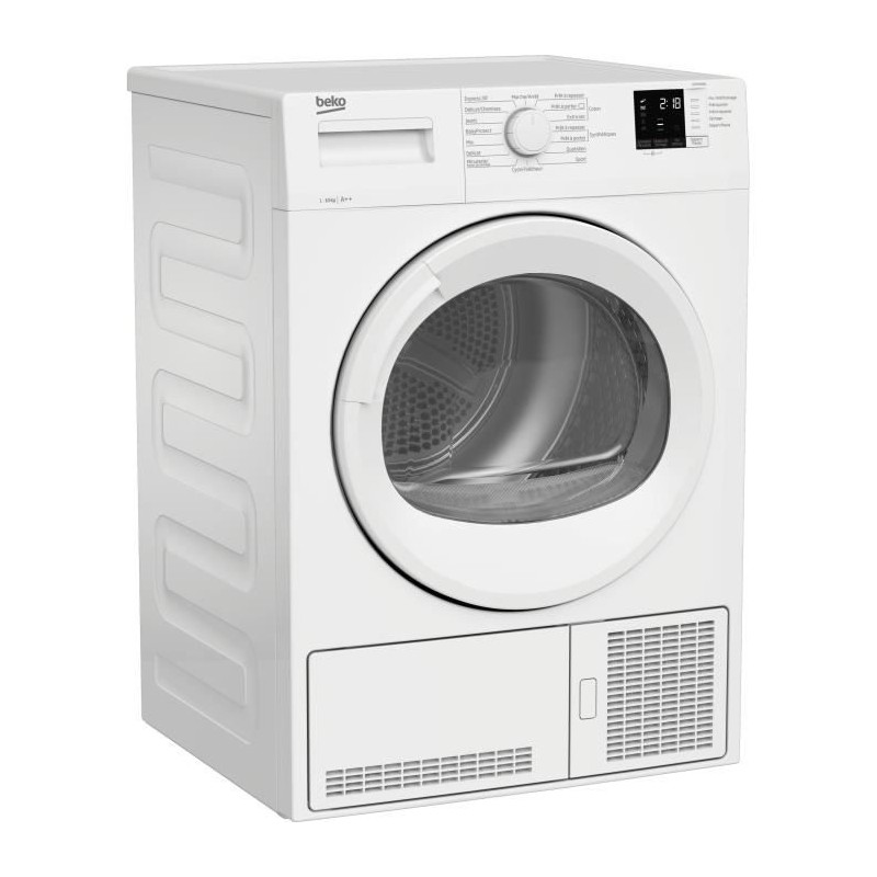 Seche-linge pompe a chaleur BEKO SLBF94W0 - 9 kg - L60cm - Classe A++ - Tambour Aquawave - Blanc