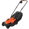 BLACK+DECKER Tondeuse a Gazon Electrique Filaire 1200W 32 cm - BEMW451-QS - 3 Hauteurs Réglables - Idéale Jusqu'a 300 m²