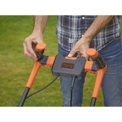 BLACK+DECKER Tondeuse a Gazon Electrique Filaire 1800W BEMW481BH-QS 6 Hauteurs Réglables 20, 30, 40, 50, 60 et 70 mm