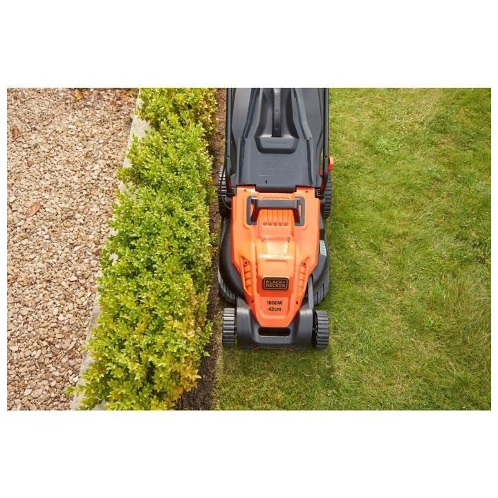 BLACK+DECKER Tondeuse a Gazon Electrique Filaire 1800W BEMW481BH-QS 6