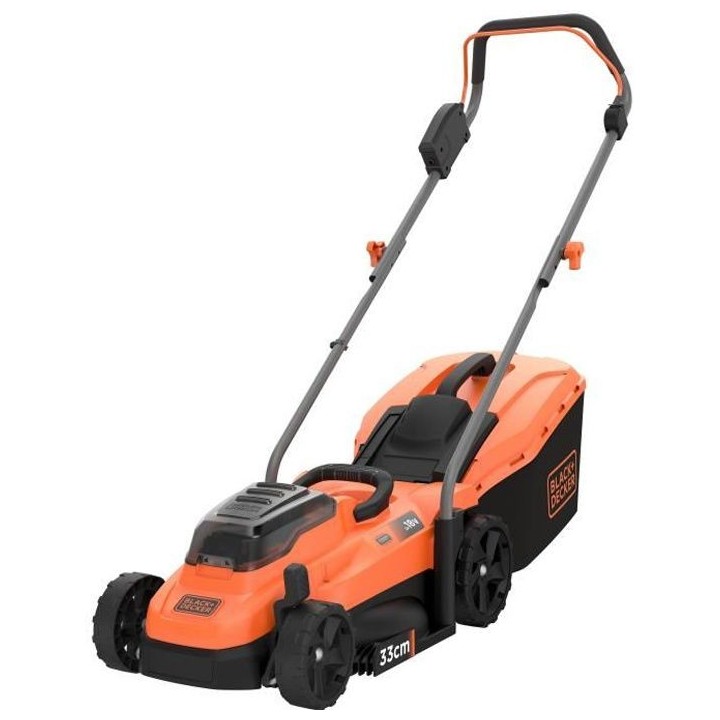 BLACK+DECKER Tondeuse 18V BCMW3318L2-QW 33 cm - Jardin Jusqu'a 350 m²