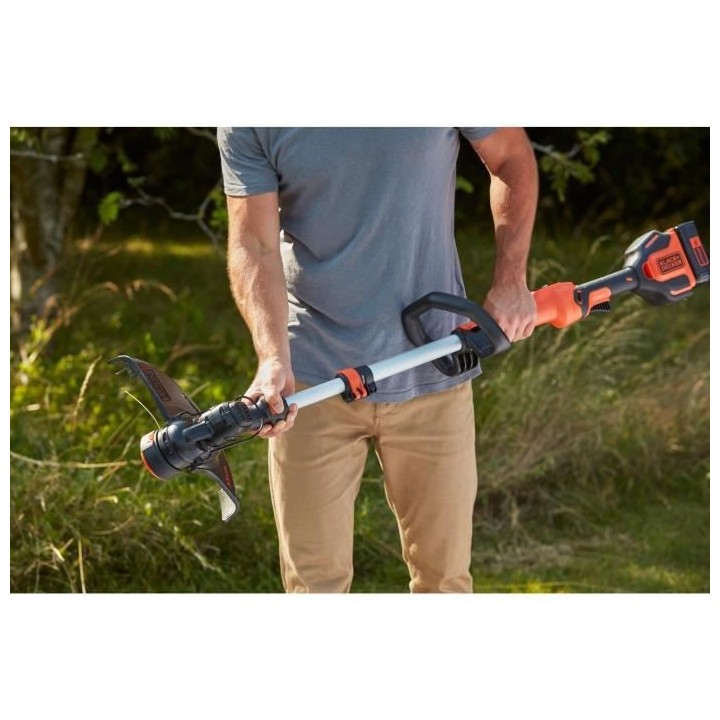 BLACK+DECKER Coupe-Bordures 33cm Sans Fil BCSTE636L1-QW 36V 2,5 Ah POW