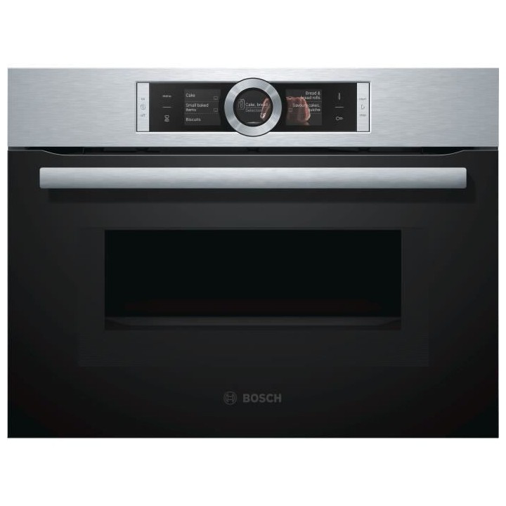 Four intégrable Pyrolyse BOSCH CMG636BS1 - Inox - 45L - Fonction Micr