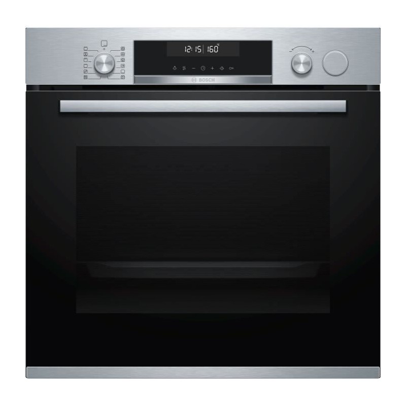 Four VarioSteam EcoClean Encastrable BOSCH - HRA558BS1 - Vol: 71l - 10 modes de cuisson - L59,4cm/P54,8cm/H59,5cm - Inox