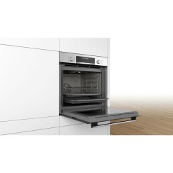 Four VarioSteam EcoClean Encastrable BOSCH - HRA558BS1 - Vol: 71l - 10 modes de cuisson - L59,4cm/P54,8cm/H59,5cm - Inox