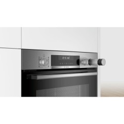 Four VarioSteam EcoClean Encastrable BOSCH - HRA558BS1 - Vol: 71l - 10 modes de cuisson - L59,4cm/P54,8cm/H59,5cm - Inox