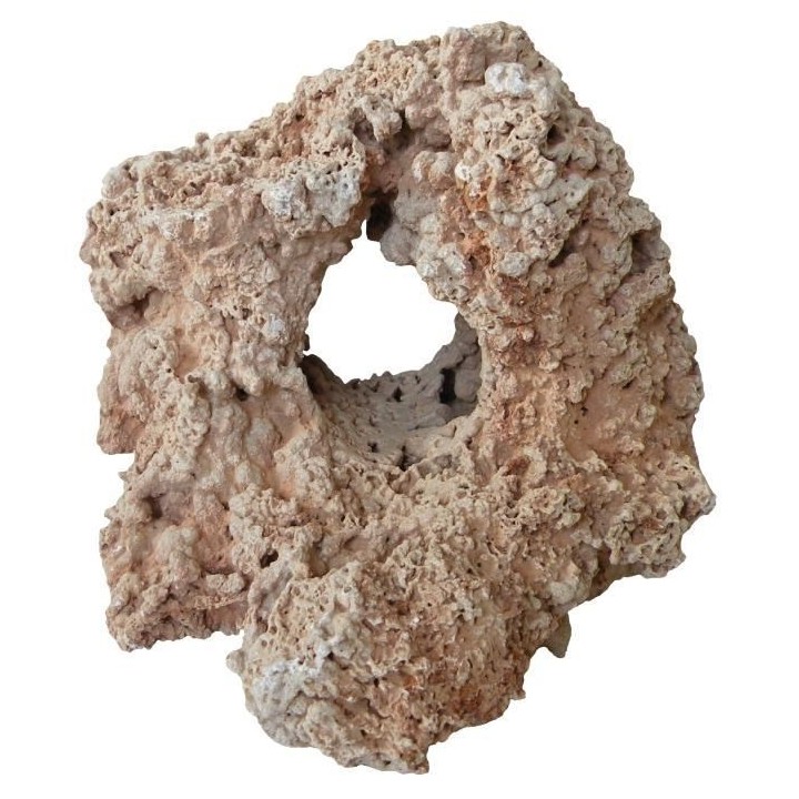 AIME Décoration pour aquarium - Pierre en spaghetti 1 trou