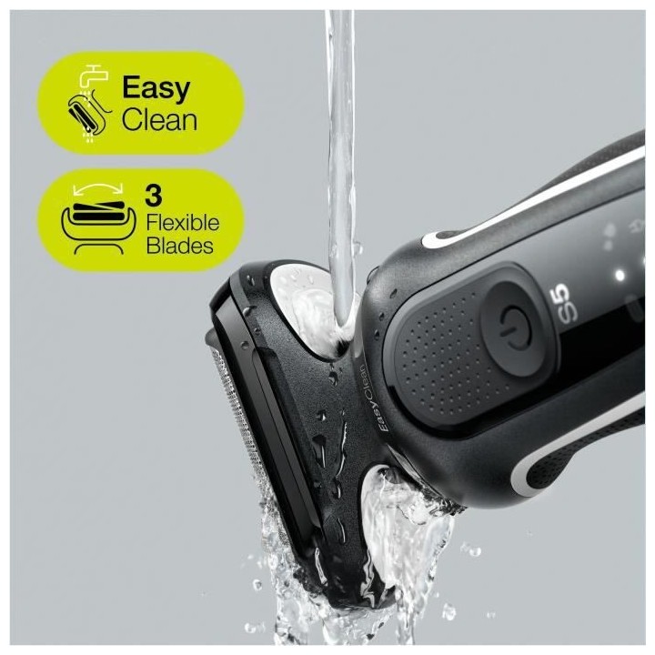 Rasoir Électrique Braun Series 5 51-W4650cs - 2 Accessoires EasyClick
