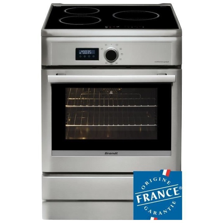 Cuisiniere table induction BRANDT - BCI6658T - 3 zones - Four électri