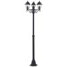 Lampadaire extérieur BRILLIANT NISSIE noir 3*E27 - 60W