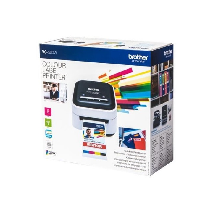 Imprimante d'étiquettes tout-en-couleur - BROTHER VC-500W - Intégran