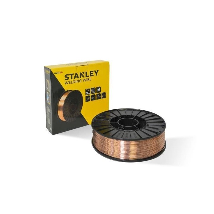 STANLEY 460628 Bobine fil acier pour soudure MIG/MAG sans gaz - Ø 0,9