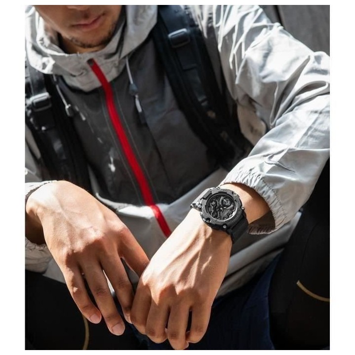 CASIO Montre G-SHOCK - Resitante aux chocs - Multifonctions - Noir