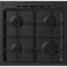 Cuisiniere gaz CONTINENTAL EDISON CECG60FCB1 - 4 feux - L59,8 x P61 xH83cm- Noir