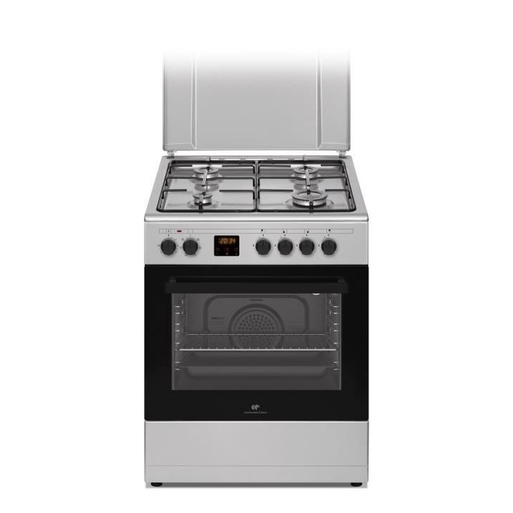 Cuisiniere gaz CONTINENTAL EDISON CECG60FCS1 - 4 feux - L59,8 x P61 xH