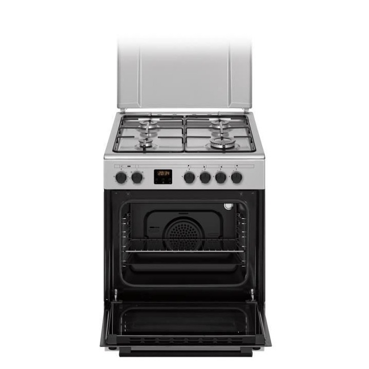 Cuisiniere gaz CONTINENTAL EDISON CECG60FCS1 - 4 feux - L59,8 x P61 xH