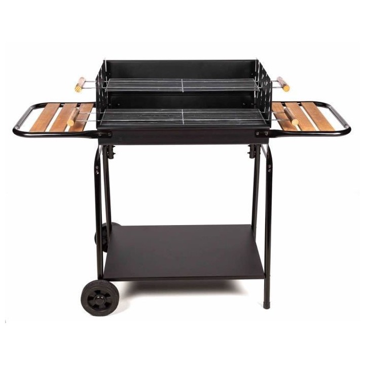 Barbecue a charbon JAVA - Surface de cuisson : 60,5 x 20 cm - Noir