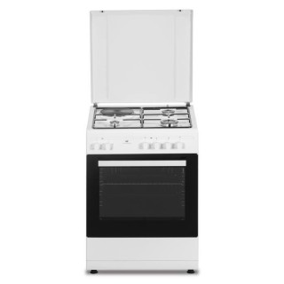 Cuisiniere mixte CONTINENTAL EDISON CECM60FCW - 3 feux gaz + 1 électr