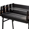 Barbecue a charbon JAVA - Surface de cuisson : 60,5 x 20 cm - Noir