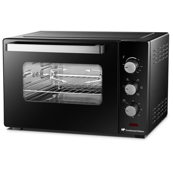 Mini four CONTINENTAL EDISON MF38N Noir L54,35x H36,6 x P41,15 cm 38L