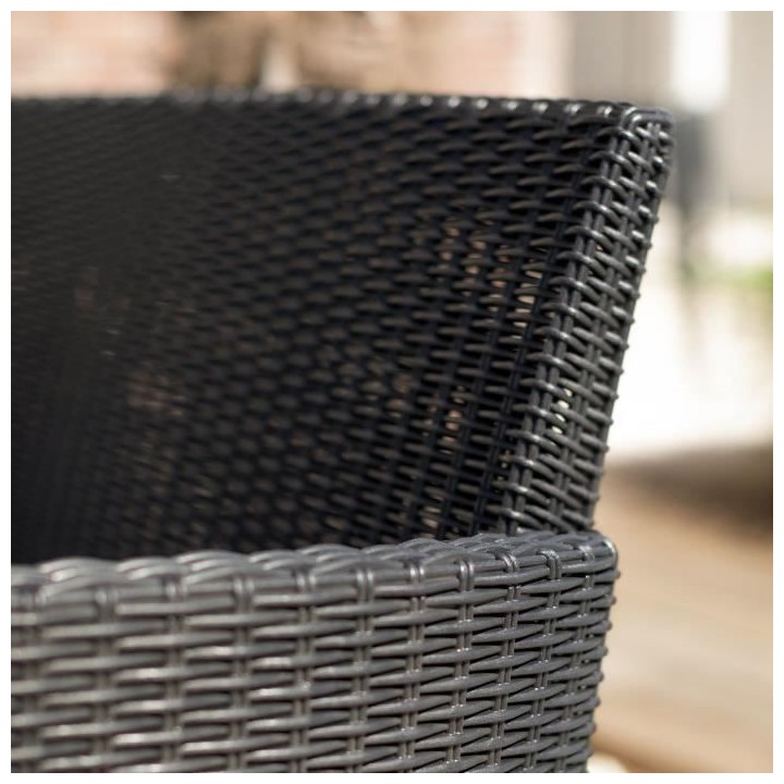 Salon de jardin - résine imitation rotin tressé - Allibert by KETER