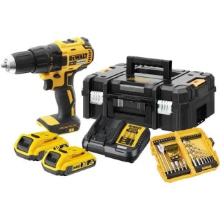 Perceuse sans fil DEWALT Brushless 18V 2 Ah Li-Ion, 2 batteries DCE777