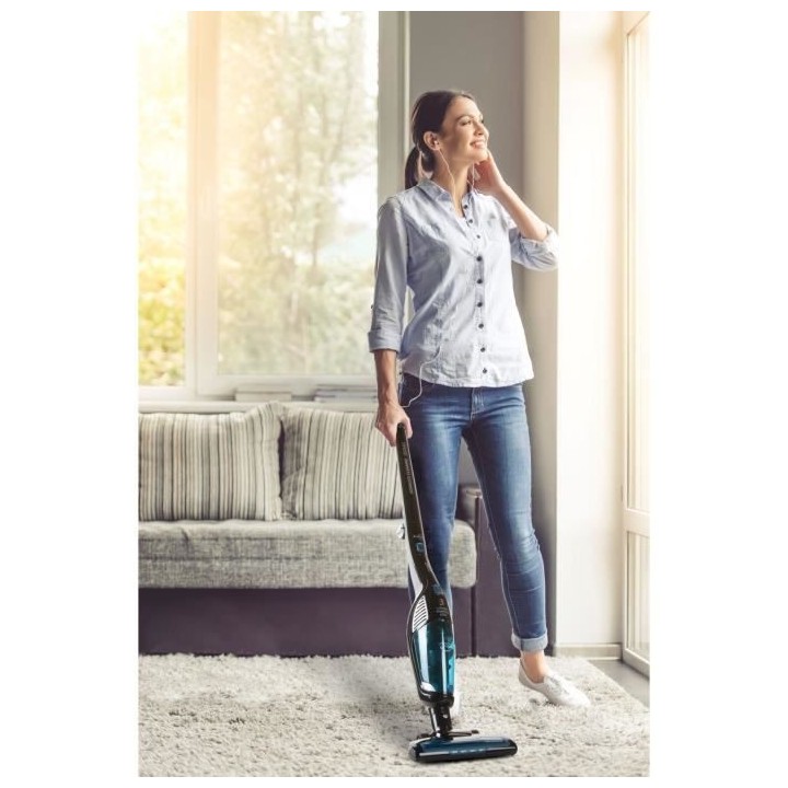 DOMO DO228SV - Aspirateur balai sans fil 2-en-1 - 2 vitesses - Systeme