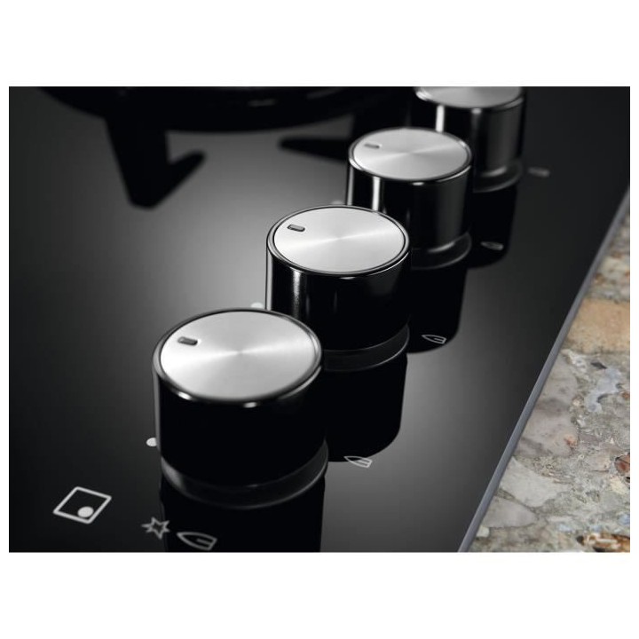 Table gaz verre ELECTROLUX - 4 foyers - l63 XL72 X 16cm - KGG64362K