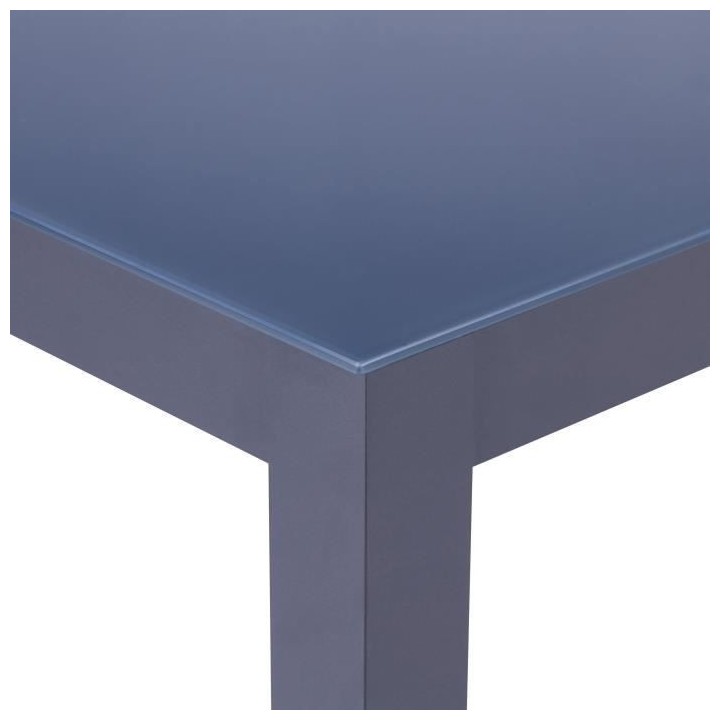 Ensemble repas de jardin 6 personnes Aluminium - Table avec plateau en