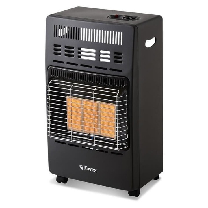 Chauffage d'appoint infrarouge au gaz butane KERN - Allumage par piezo