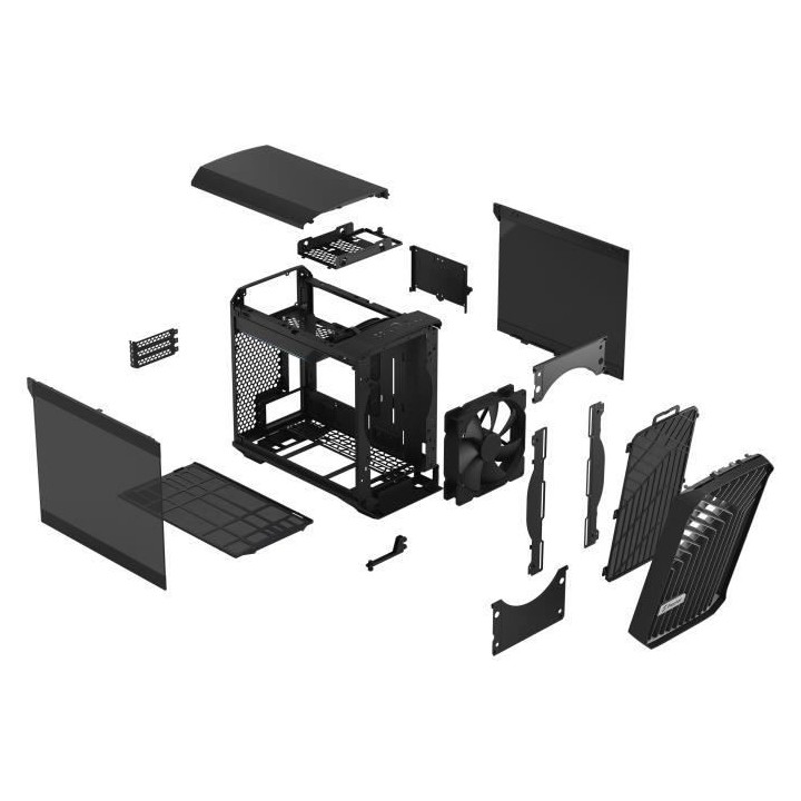 Boîtier PC - FRACTAL DESIGN - Torrent Nano Black TG Dark Tint - Noir