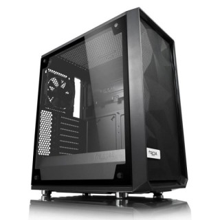 FRACTAL DESIGN BOITIER PC Meshify C - Blackout - Noir - Verre trempé