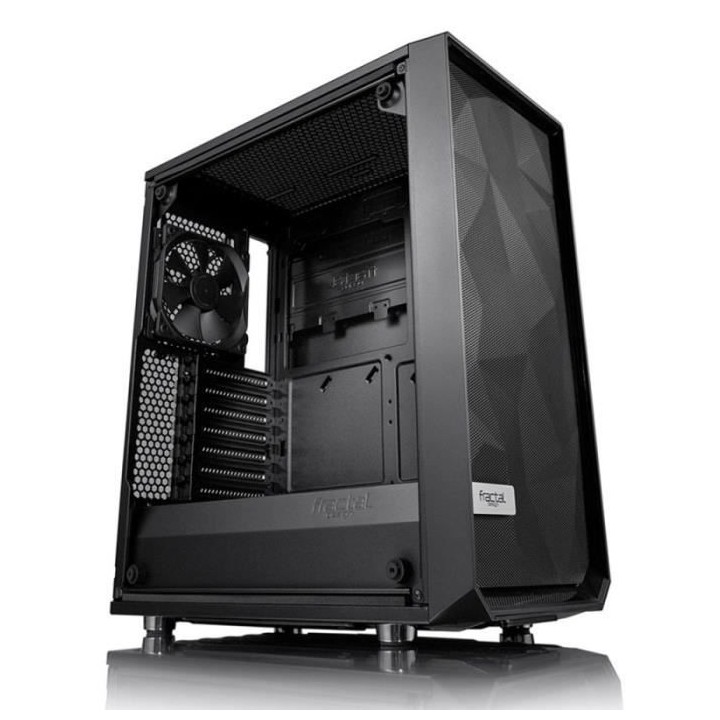 FRACTAL DESIGN BOITIER PC Meshify C - Blackout - Noir - Verre trempé