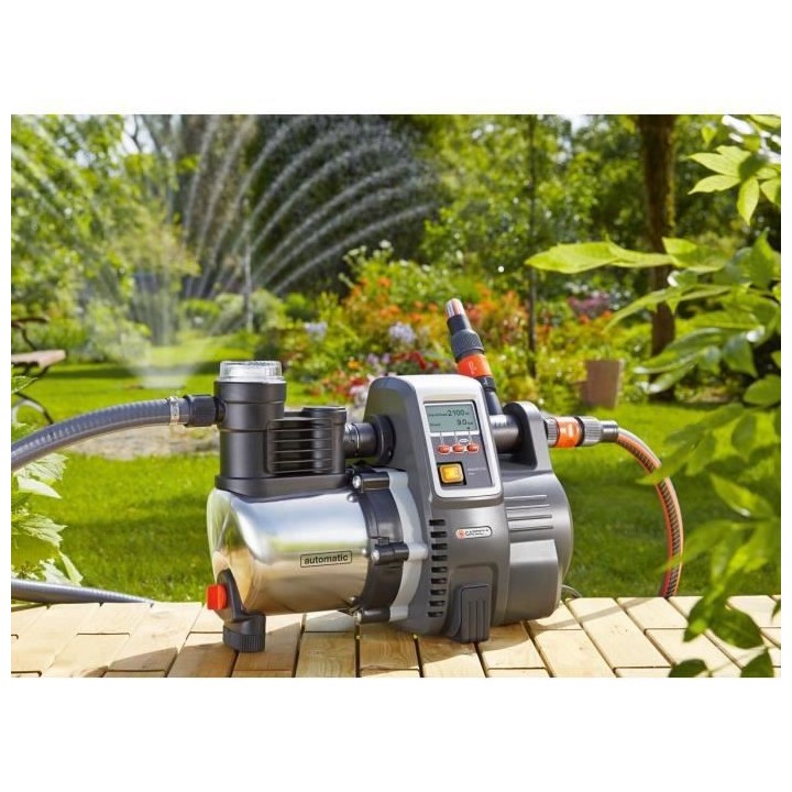 GARDENA Pompe auto. maison et jardin 6000/5E LCD Premium– 1300W –D