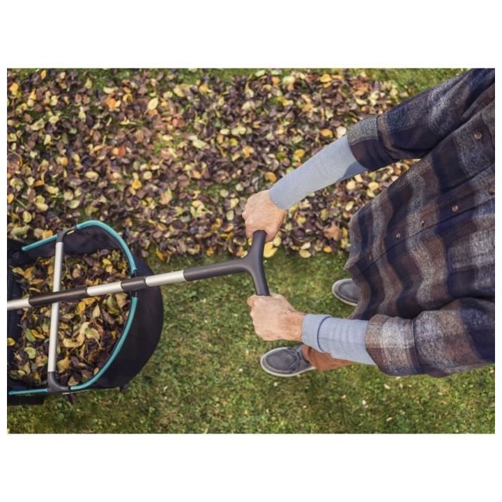 GARDENA Ramasse-feuilles, Herbe coupée, Epines | Largeur travail: 49c