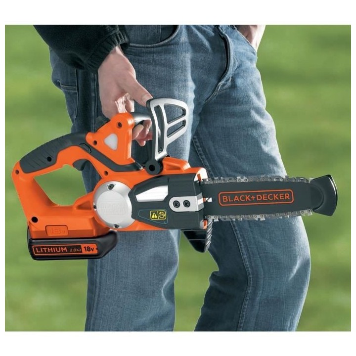BLACK+DECKER Tronçonneuse Sans Fil 18V GKC1820L20-QW Tronçonneuse El