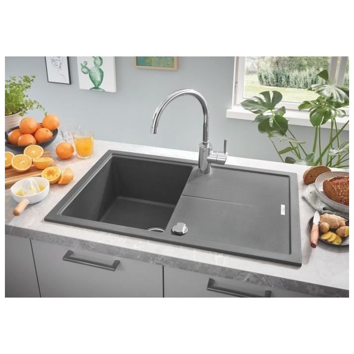 Evier composite avec égouttoir - GROHE - K400