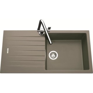 EWI Evier cuisine a encastrer 1 grand bac + 1 égouttoir Hola - Granit