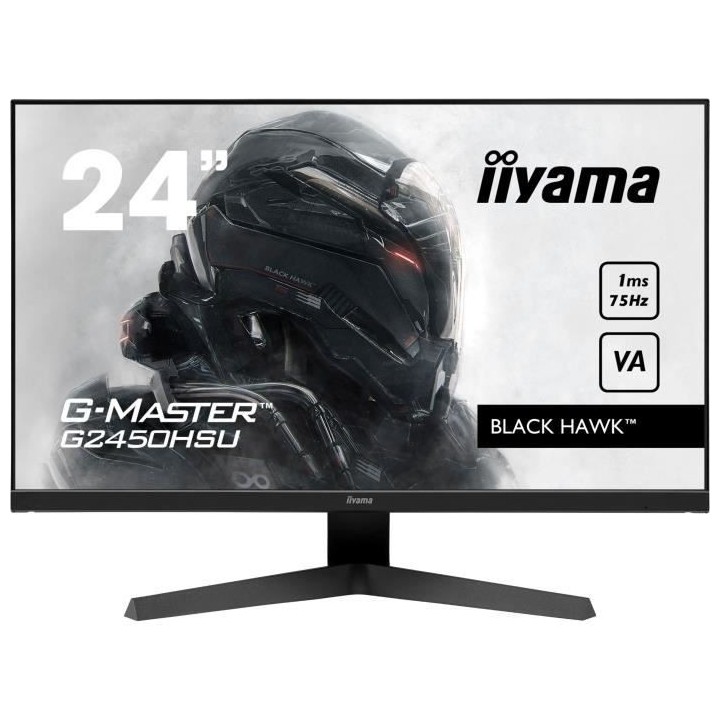 Ecran PC Gamer - IIYAMA G2450HSU-B1 - Master Black Hawk - 23,8 FHD - D