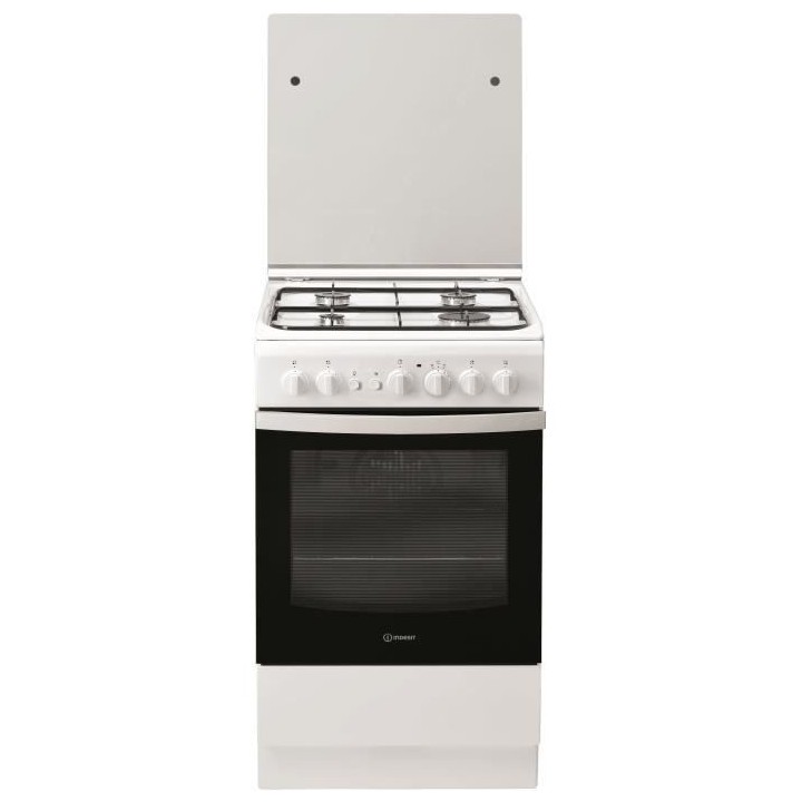 INDESIT IS5G2PCW/FR - Cuisiniere table gaz - 50cm - 4 zones de cuisson