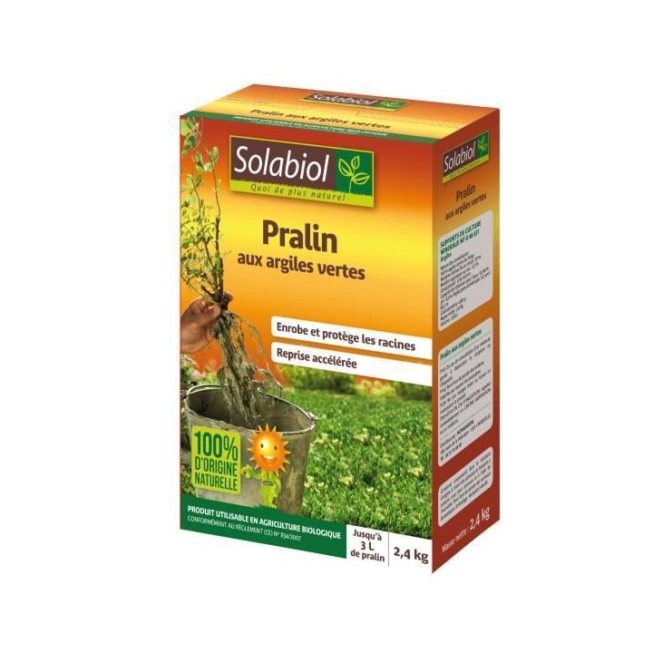 Solabiol SOPRAL3 Pralin Aux Argiles Vertes - Jusqu'a 3L - 2, 4kg