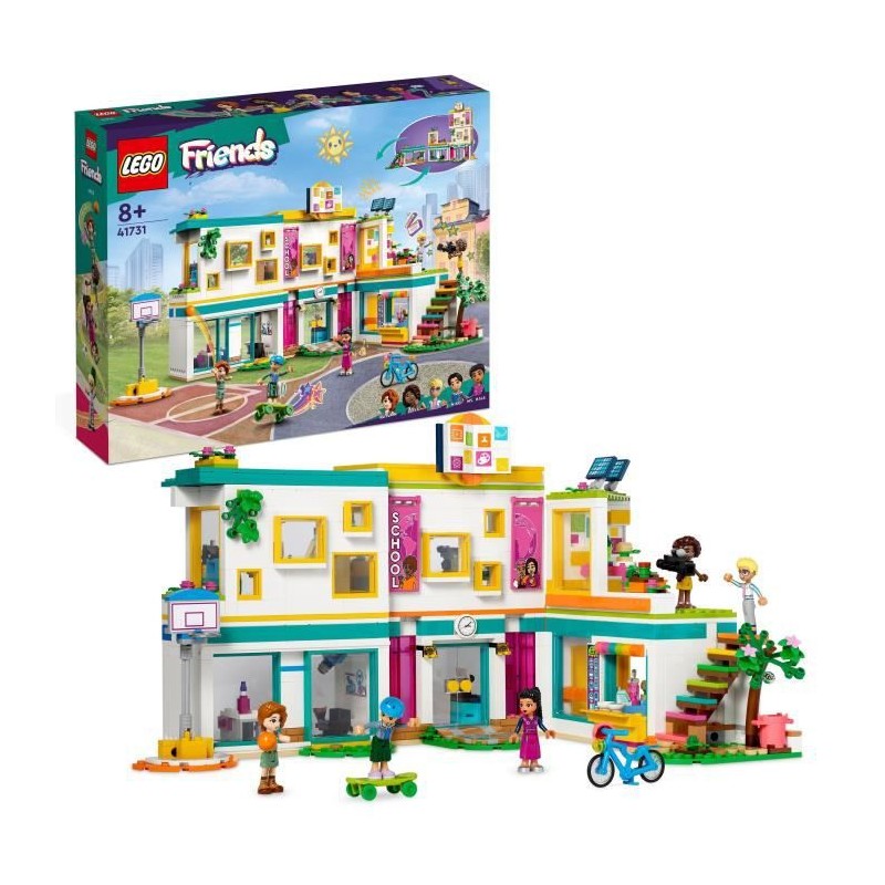 LEGO Friends 41731 L'École Internationale de Heartlake City, Jouet avec 5 Mini-Poupées