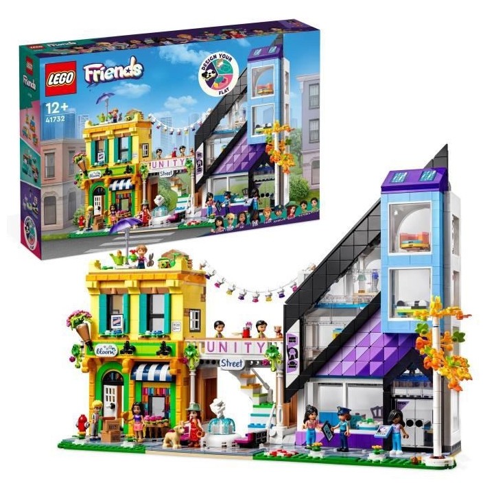 LEGO Friends 41732 Les Boutiques de Fleurs et de Décoration, Maquette