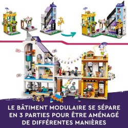 LEGO Friends 41732 Les Boutiques de Fleurs et de Décoration, Maquette a Construire et Personnaliser