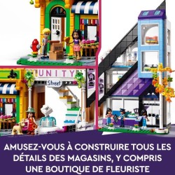 LEGO Friends 41732 Les Boutiques de Fleurs et de Décoration, Maquette a Construire et Personnaliser