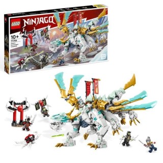 LEGO NINJAGO 71786 La Créature Dragon de Glace de Zane, Jouet 2-en-1,
