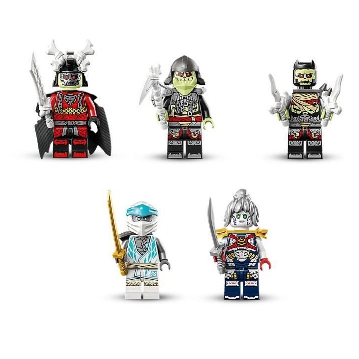 LEGO NINJAGO 71786 La Créature Dragon de Glace de Zane, Jouet 2-en-1,
