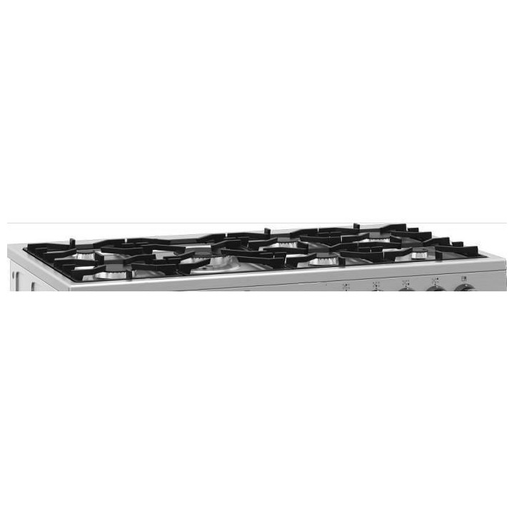 Piano de cuisson électrique BEKO - 6 gaz + 1 wok - 100 cm - PF335325D