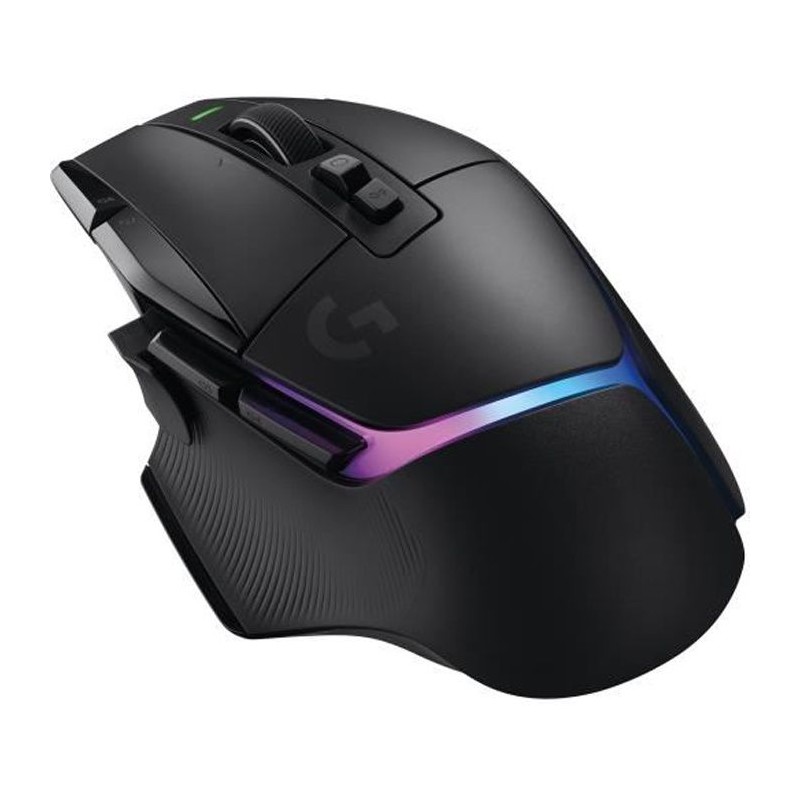 Logitech - G502 X PLUS LIGHTSPEED Souris Gaming RVB Sans Fil - Boutons hybrides LIGHTFORCE, Capteur gaming HERO 25K - Noir